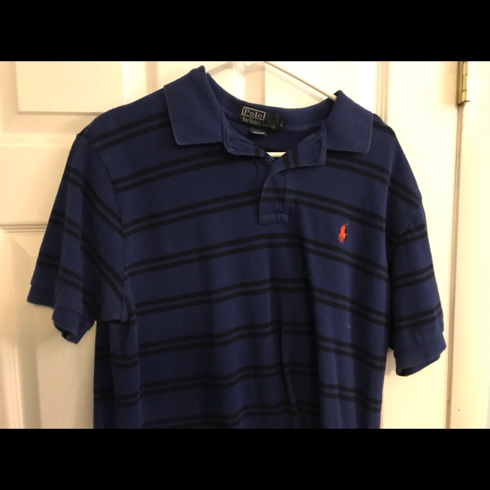 Polo by Ralph Lauren blue stripe polo shirt